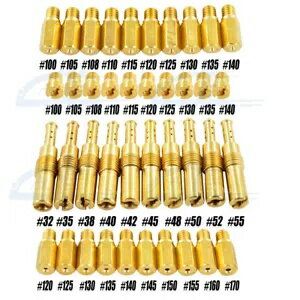 ֥쥿 ᥤ󥸥å 30  + /ѥåȥå 10 ĥå #50 #52 #55 #120 #125 #130 Carburetor 30Pcs Main Jets+ 10Pcs Slow/Pilot Jet Set #50 #52 #55 #120 #125 #130