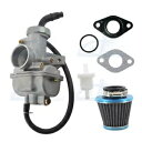 PZ20 キャブレターセット カズマ ミーアキャット 50cc ファルコン 90cc ATV バイパー 110cc ダートバイク用 PZ20 Carburetor Set For Kazuma Meerkat 50cc Falcon 90cc ATV Viper 110cc DirtBike