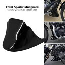 グロスブラックフロントフェンダーボトムスポイラーマッドガードハーレーXL883 1200 04-23用 Gloss Black Front Fender Bottom Spoiler Mudguard Fit For Harley XL883 1200 04-23