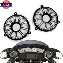 フロントゲージ CNC ビレットスピーカーグリルマスクカバー ツーリング FLHX 2014-2021 に適合 Front Gauge CNC Billet Speaker Grill Masks Cover Fit For Touring FLHX 2014-2021