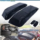 サドルバッグ蓋ブラカバー ブラック ハーレーロードキンググライド ウルトラリミテッド FLHTK用 Saddlebag Lid Bra Covers Black For Harley Road King Glide Ultra Limited FLHTK
