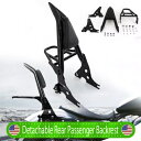 シーシーバー バックレスト 荷物ラック 2004-23 ハーレー アイアン 883 スポーツスター 1200 に適合 Sissy Bar Backrest Luggage Rack Fit For 2004-23 Harley Iron 883 Sportster 1200(2)