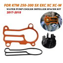 KTM 250 300 SX EXC XC XC-W XCW ウォーターポンプクーラーインペラスペーサーキット For KTM 250 300 SX EXC XC XC-W XCW Water Pump Cooler Impeller Spacer Kit(2)