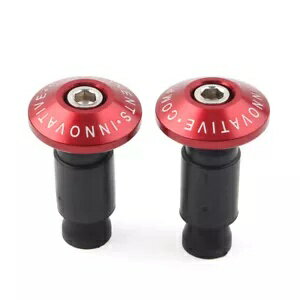 7/8 ''オートバイバイクハンドルバーグリップ CNC ハンドルバーエンドキャッププラグスライダーレッド ..