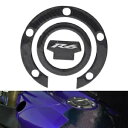 燃料キャップカバーゲルプロテクターパッドカーボンファイバールックフィットヤマハ YZF R6 2006-2017 Fuel Cap Cover Gel Prot...