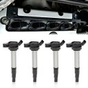 4 個イグニッションコイルデンソー 2009-2019 トヨタカローラプリウス 1.8L 新しい 4Pcs Ignition Coils Denso Fit For 2009-2019 Toyota Corolla Prius 1.8L New