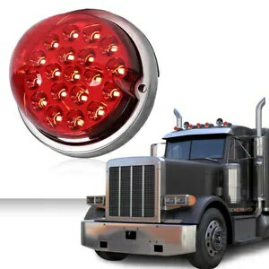 ユニバーサル レッド W/クリアレンズ [19 LED] スイカマーカー ウインカーライト Universal Red W/ Cle..