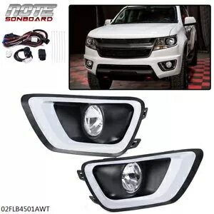 15-20 シボレー コロラドの交換用完全バンパー ドライビング フォグ ライトに適合。 FIT FOR 15-20 CHEVY COLORADO REPLACEMENT COMPLETE BUMPER DRIVING FOG LIGHTS