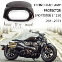 レッドフロントヘッドランプライトマスクプロテクターハーレースポーツスターS RH1250 2021-2023用 RED Front Headlamp Light Mask Protector For Harley Sportster S RH1250 2021-2023