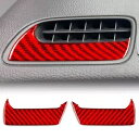 レッドカーボンファイバーエアベントアウトレットパネ??ルカバーホンダフィット 2020+ カーアクセサリー Red Carbon Fiber Air Vent ...