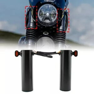 2022 2023 ハーレーナイトスター RH975 イエローターンシグナルフロントフォークショックブーツ用 For ..