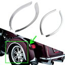 4 個リアフェンダーフレアスカートトリムアクセントハーレートライグライドウルトラ FLHTCUTG 4Pces Rear Fender Flares Skirts Trim Accent For Harley Tri-Glide Ultra FLHTCUTG