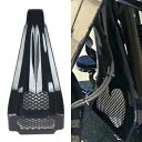 ハーレーロードキングストリートグライドブラックビビッドフェアリングチンスポイラースクープに適合 Fit For Harley Road King Street Glide Black Vivid Fairing Chin Spoiler Scoop(2)