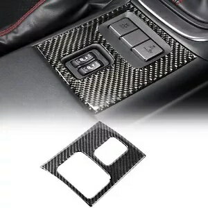 リアルカーボンファイバーコンソールシート加熱ボタンカバースバル BRZ GR86 2022-23 Real Carbon Fiber Console Seat Heating Button Cover For Subaru BRZ GR86 2022-23