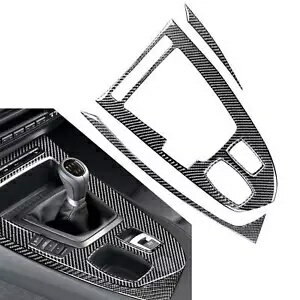 5 個のカーボンファイバーインテリアギアシフトキットカバートリム BMW Z4 E89 2009-2016 5Pcs Carbon ..