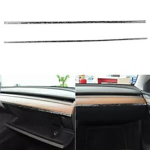 テスラモデル 3 /Y 2017-2022 鍛造カーボンダッシュボードセンターコンソール下部トリム用 For Tesla Model 3 /Y 2017-2022 Forged Carbon Dashboard Center Console Lower Trim