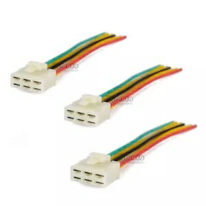 3x 쥮졼ήץ饰ͥ Kawasaki ZR250 ZZR 500 600 ZXR400 ZR-7 3x Regulator Rectifier Plug Connector For Kawasaki ZR250 ZZR 500 600 ZXR400 ZR-7