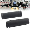 ハーレーエレクトラグライドスポーツスター用ブラックラバー1インチハンドルバーハンドグリップ For Harley Electra Glide Sportster Black Rubber 1