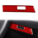 1x レッドカーボンファイバーサイドエアアウトレットスティックトリムホンダフィット 2020+ LHD 1x Red Carbon Fiber Side Air...