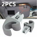 グレー サンバイザー クリップ フック ブラケット トヨタ カムリ カローラ ハイランダー プリウス RAV4 Gray Sun Visor Clip Hook Bracket For Toyota Camry Corolla Highlander Prius RAV4