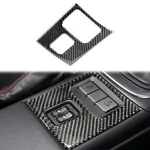 1 × カーボンファイバーコンソールシート加熱ボタンカバースバル BRZ GR86 22-23 に適合 1×Carbon Fiber Console Seat Heating Button Cover Fit For Subaru BRZ GR86 22-23