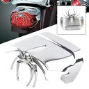 オートバイ ABS プラスチックスパイダークロームリアテールライトマスクカバーハーレーダイナ用 Motorcycle ABS Plastic Spider Chrome Rear Tail Light Mask Cover For Harley Dyna