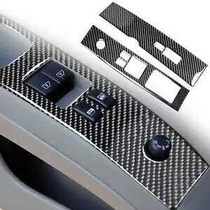 日産 350Z 03-09 インテリアウィンドウリフトスイッチカバートリムパネル炭素繊維 For Nissan 350Z 03-..