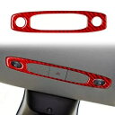 レッドカーボンファイバーダッシュボードヘッドライトスイッチノブカバーテスラモデル 3/Y 17-22 Red Carbon Fiber Dashboard He...