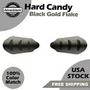 ハード キャンディー ブラック ゴールド フレーク ハンドガード ハーレーダビッドソン ツーリング & ソフテイルに適合 Hard Candy Black Go...