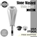 ストーンウォッシュ ホワイト パール ロープロファイル タンク ダッシュ コンソール ハーレー ツーリング 2008+ に適合 Stone Washed White Pearl Low-Profile Tank Dash Console Fits Harley Touring 2008+