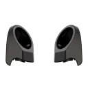 Advanblack 6.5 インチ スピーカー ポッド ブラック ジャック メタリック ハーレー キング ツアー パックに適合 Advanblack 6.5" Speaker Pods BLACK JACK METALLIC Fits Harley King Tour Pack