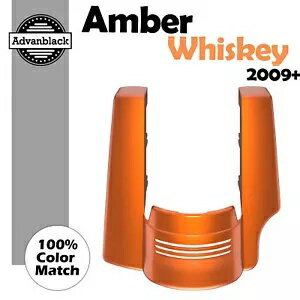 アンバー ウィスキー 2 in 1 ストレッチ リアフェンダー エクステンション 2009 年以降のハーレー ツー..