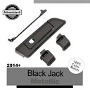 ヒンジ ラッチ ブラック ジャック メタリック Advanblack ハーレー レイザー チョップ キング ツアー パック用 Hinges Latch BLACK JACK METALLIC For Advanblack Harley Razor Chop King Tour Pack