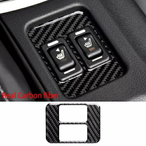 カーボンファイバーセンターシート加熱ボタンカバースバル BRZ Toy@ta 86 2013-19 Carbon Fiber Center Seat Heating Buttons Cover For Subaru BRZ Toy@ta 86 2013-19