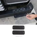 2 個黒合金フロントバンパーガードプレートカバー LR ディフェンダー 90 110 2004-2018 2pcs Black Alloy Front Bumper Guard Plate Cover For LR Defender 90 110 2004-2018(2)