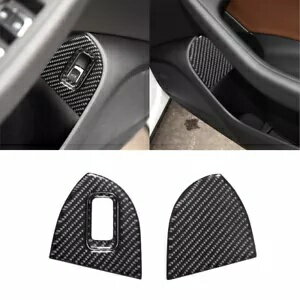 3 個アウディ Q5 2009-2017 カーボンファイバーインテリアドア収納カバートリムステッカー 3Pcs For Au..