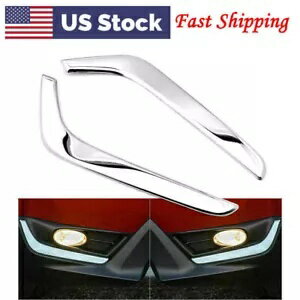 フロントフォグライト下部カバーまぶたトリムクロームフィットホンダ CR-V CRV 2017-2019 米国 Front Fog Light Lower Cover Eyelid Trim Chrome Fit Honda CR-V CRV 2017-2019 US