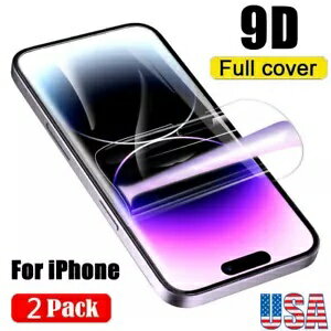 2 個ヒドロゲルスクリーンプロテクター iPhone 14/13/12/11/プラス/ミニ/プロ/プロマックス新 2PCS Hydrogel Screen Protector For iPhone 14/13/12/11/Plus/Mini/Pro/Pro Max New