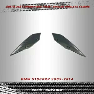 ABS グロスカーボンファイバーフロントスポイラーウィングレットフェアリング BMW S1000RR 2009-2014 ABS Gloss Carbon Fibre Front Spoiler Winglets Fairing For BMW S1000RR 2009-2014
