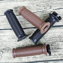 ヴィンテージバイクグリップカフェレーサーラウンドグリップハンドルバーハンドルバーエンドキャップ Vintage Motorcycle Grips Cafe Ra...