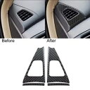 カーボンファイバーダッシュボードデミストエアベントカバートリムホンダアコード 2008-12 4 個 Carbon Fiber Dashboard Demist Air Vent Cover Trim For Honda Accord 2008-12 4PCs