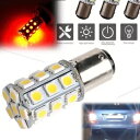 1x 27SMD BA15D キャビンマリンボート LED 電球 1004 1076 1142 赤 20*48.5 ミリメートル 1x 27SMD BA15D ...