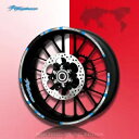 2002 スズキ隼 GSX1300R オートバイホイールリム反射デカールステッカー For 2002 Suzuki Hayabusa GSX1300R Motorcycle Wheel Rim Reflective Decal Sticker(2)