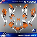 グラフィックキット ATV グラフィックデカールキット ヤマハ ラプター 125 全年式用 Graphic kit ATV Graphics Decals Kit For Yamaha raptor 125 all years(2)