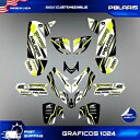 ポラリス プレデター 500 グラフィックス フル デカール ステッカー キット ATV Polaris Predator 500 graphics full decals stickers kit atv(2)