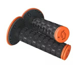 SCOTT メロー モトクロス グリップ - ブラック/オレンジ - 倍密度 +ドーナツ 269305-5039 SCOTT Mellow Motocross Grip - Black/Orange - Double Density +Donuts 269305-5039