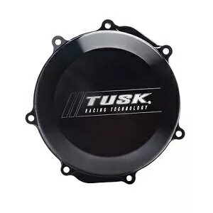 Tusk ビレットクラッチカバー ブラック ヤマハ WR450F YZ450F YZ450FX用 Tusk Billet Clutch Cover Black For YAMAHA WR450F YZ450F YZ450FX