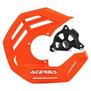 Acerbis X-Future フロント ディスク カバー キット 16 KTM オレンジ ブラック マウント ダート バイク用 Acerbis X-Future Front Disc Cover Kit 16 KTM Orange Black Mount For DIRT BIKE(2)