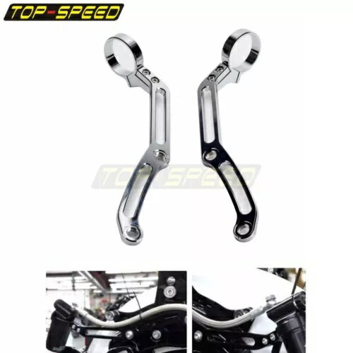 クローム リア ツアー パック 荷物ブラケット L/R ハーレー ツーリング バガー 2014-2022 用 Chrome Rear Tour Pack Luggage Brackets L/R For Harley Touring Bagger 2014-2022