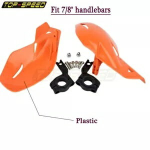ダートバイク ATV モトクロス オートバイ ハンドガード 7/8インチ 22mm オレンジ Snowmobike に適合 Dirt Bike Atv Motocross Motorcycle Hand Guards 7/8